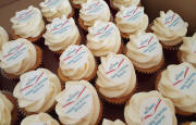 Britannias 1st Birthday Southampton Carnival House, P&O Cruises, Logo Branded Wow Cupcakes, Hampshire 