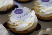BRANDED LOGO IMAGE PICTURE CUPCAKES CAKE DELIVERY CORPORATE EVENTS SOUTHAMPTON WOW CUPCAKES AWARD WINNING DELIVERY