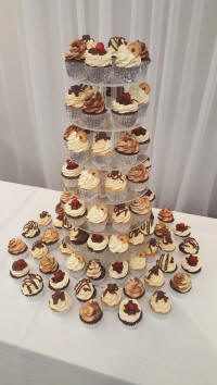 wow cupcakes wedding dessert display cake stand southampton hampshire logo branded cupcakes 